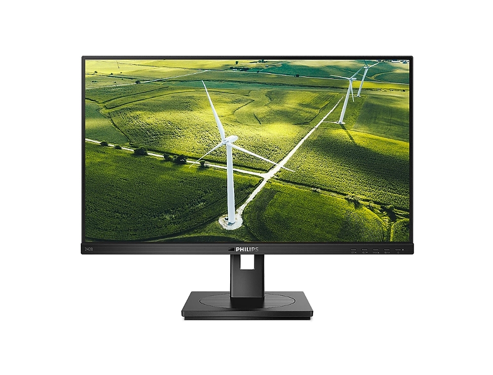 Philips 242B1G, 23.8" IPS WLED, 1920x1080@75Hz, 4ms GtG, 250cd m/2, 1000:1, 50M:1 DCR, Adaptive Sync, FlickerFree, LowBlue Mode, 2Wx2, Tilt, Height Adjust, Pivot, Swivel, D-SUB, DVI, HDMI, DP, USB hub