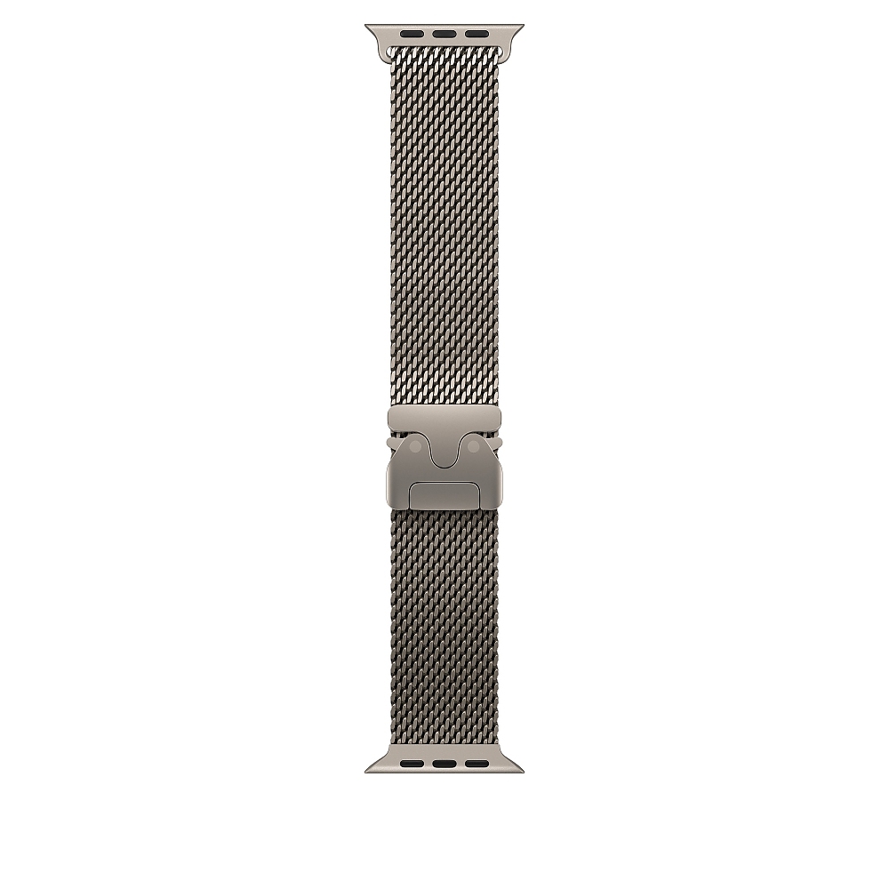 Apple Watch 49mm Milanese Loop: Natural Titanium Milanese Loop - Small