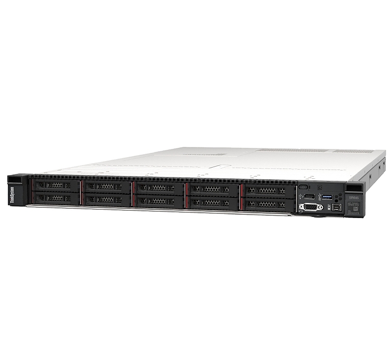 Lenovo ThinkSystem SR645, AMD EPYC 7203 (8C, 2.8GHz, 64MB Cache, 120W), 32GB (1x32GB, 3200MHz 2Rx4 RDIMM), 8 SAS/SATA, 930-8i, 1x1100W Titanium, 6 Performance Fans, XCC Enterprise, Toolless V2 Rails