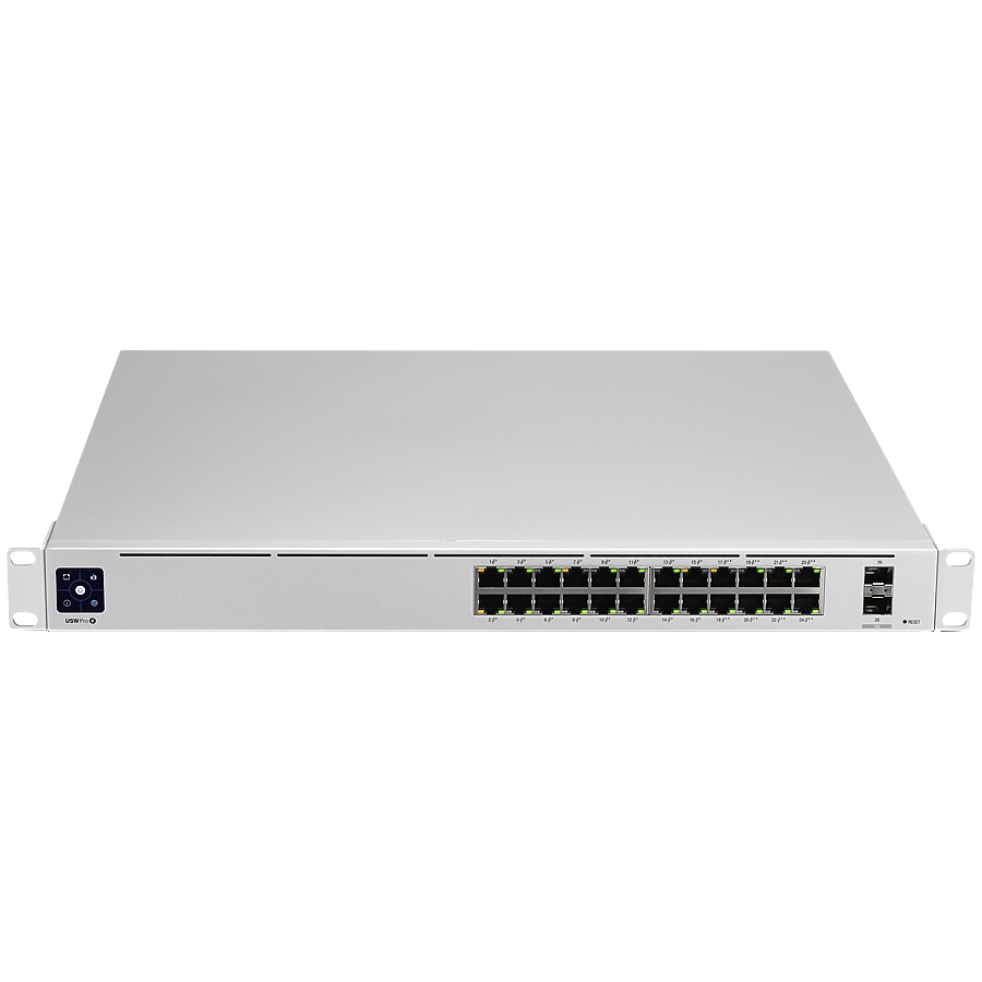 Ubiquiti USW-Pro-24-POE-EU configurable Gigabit Layer2 and Layer3 switch with auto-sensing 802.3at PoE+ and 802.3bt PoE++