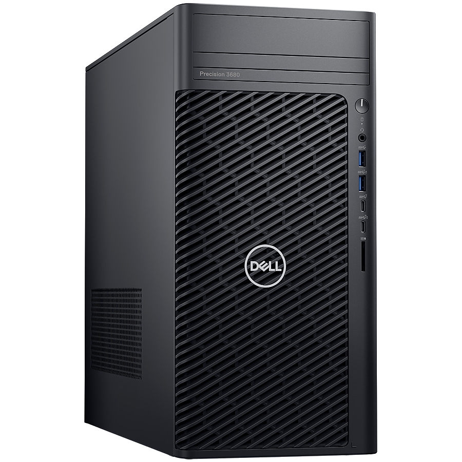 Dell Precision 3680 Tower, Intel Core i7-14700 (20C, 28T, 33MB Cache, up to 5.4GHz), 16GB (2x8GB) DDR5, 512GB M.2 SSD, Intel Integrated Graphics, no WiFi, Mouse + BG KBD, Win 11 Pro, 3Y ProSupport