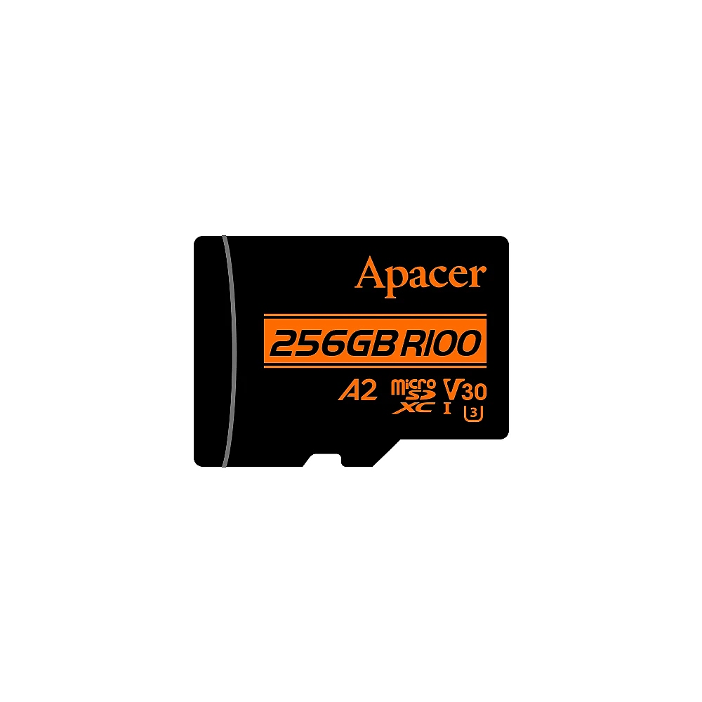 Apacer карта памет microSDXC 256GB UHS-I U3 V30 A2 Class 10, Adapter - AP256GMCSX10U8-R