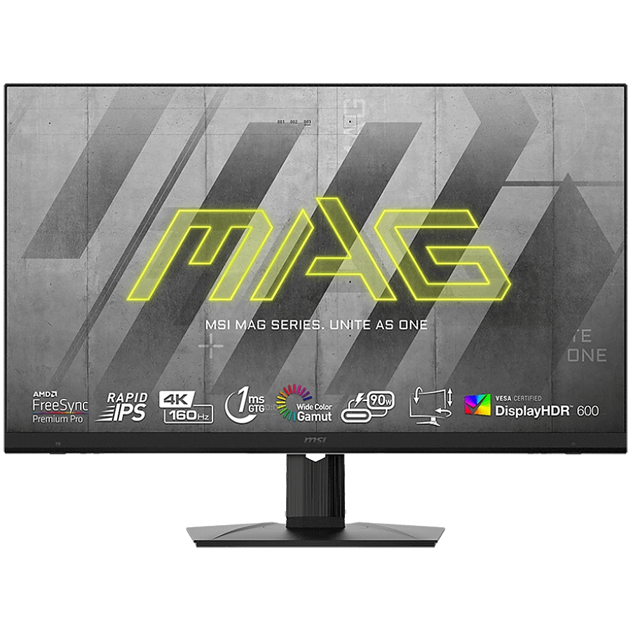 MSI MAG 323UPF Gaming Monitor, 32" 160Hz,UHD (3840x2160) 16:9, Rapid IPS Anti-glare, 1ms, 440-600nits, 1000:1, 178°/178°, FreeSync Premium Pro, Adjustable Stand, 1x DP, 2x HDMI, 1xUSB Type-C, 3Y Warranty