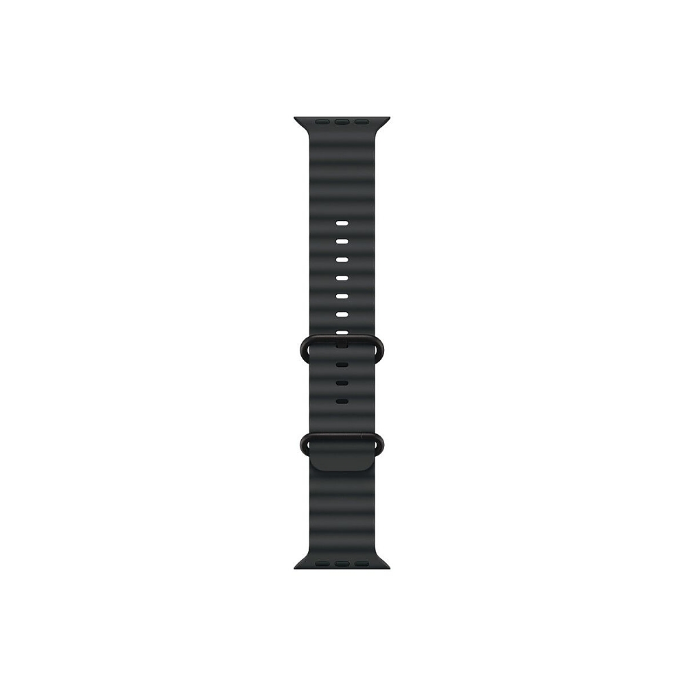 Apple Watch 49mm Band: Black Ocean Band - Black Titanium Finish