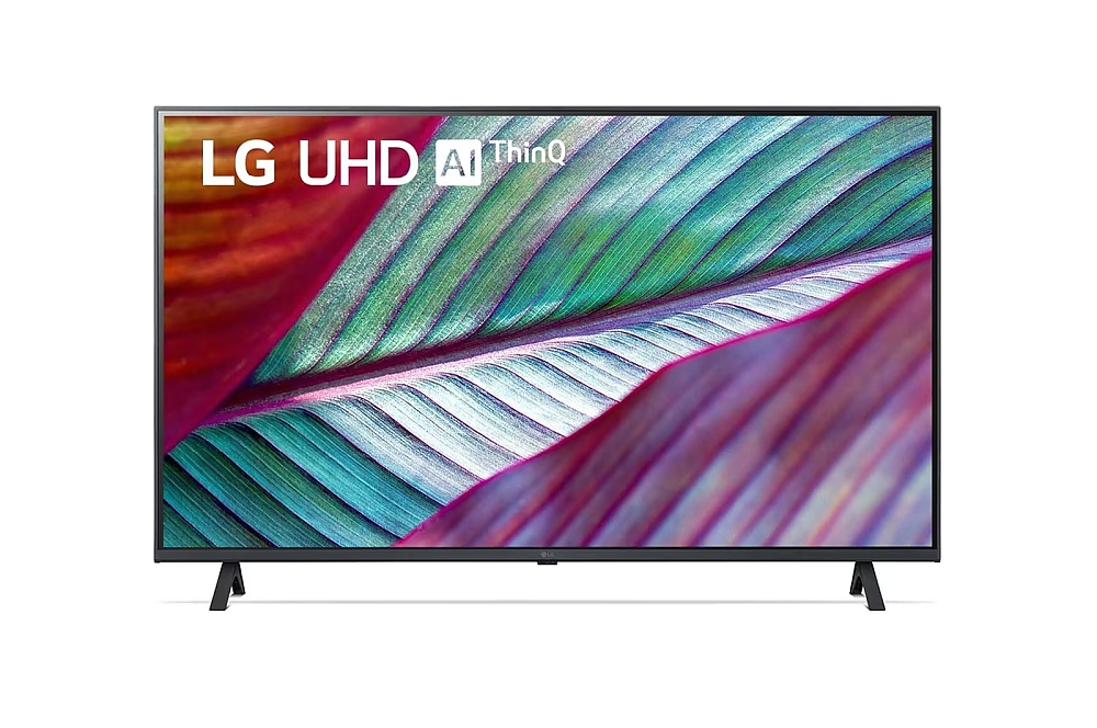 LG 43UR75003LK, 43" 4K UltraHD TV 4K (3840 x 2160), DVB-T2/C/S2, webOS 23 Smart TV, ThinQ AI, a5 AI Processor 4K Gen6, WiFi, HDR10 pro, HLG, ALLM/HGiG, 4K Upscaling, AI Sound, Voice Controll, HDMI eARC, CI, LAN, USB, Bluetooth, 2 Pole Stand, Black