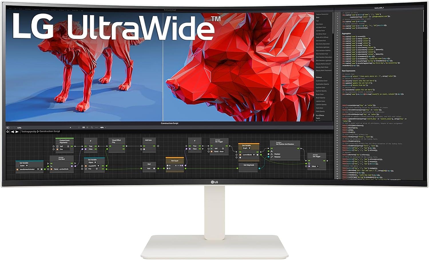 Монитор LG UltraWide 38WR85QC-W 38 IPS WQHD+(3840x1600), 144Hz, 1 ms, FreeSync Premium Pro, G-Sync Compatible