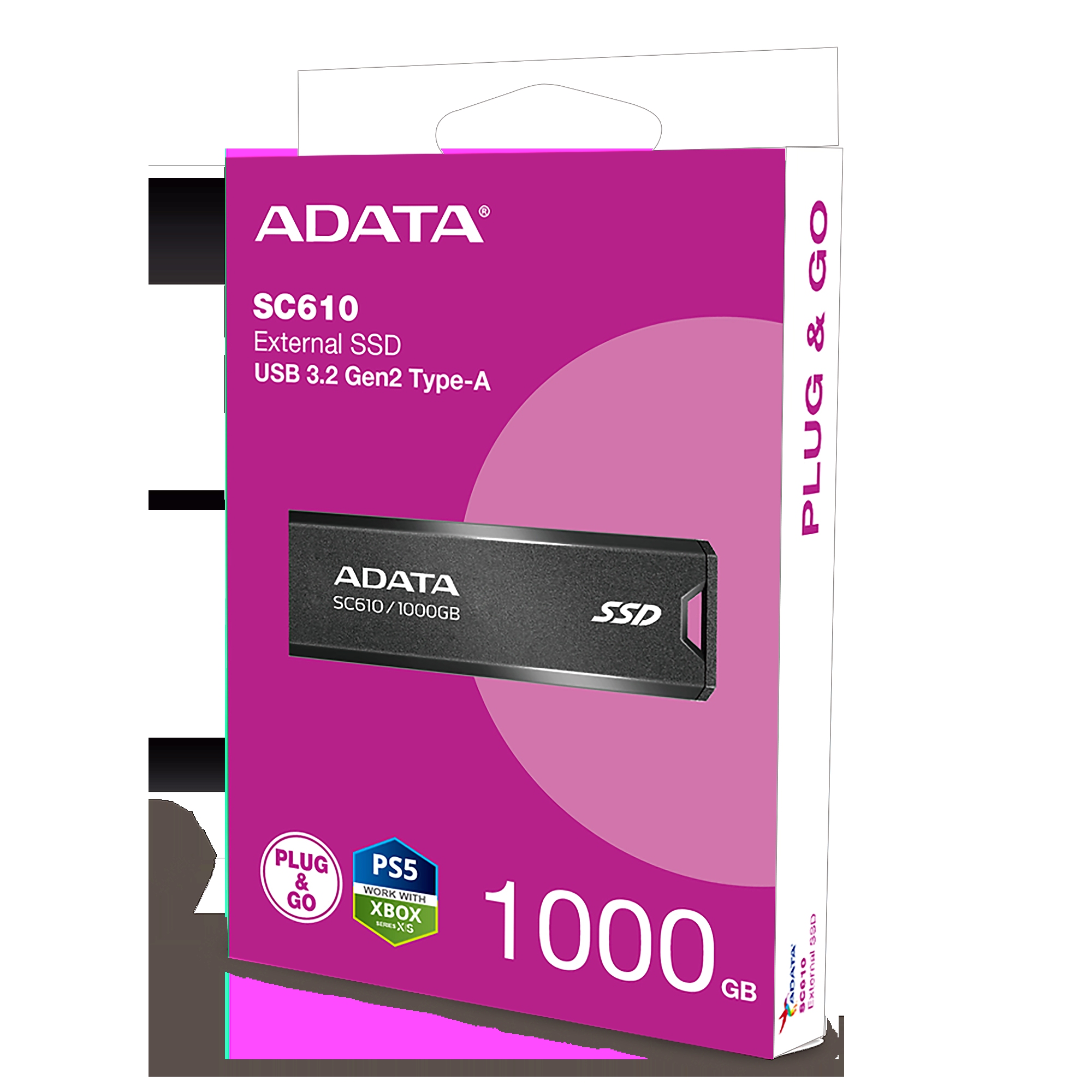 ADATA EXT SSD SC610 1000GB RED