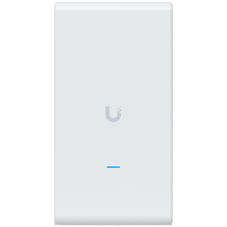 Ubiquiti U6-Mesh-Pro-EU Indoor/outdoor WiFi 6 AP with 4 spatial streams, an integrated super antenna, and a gigabit passthrough port