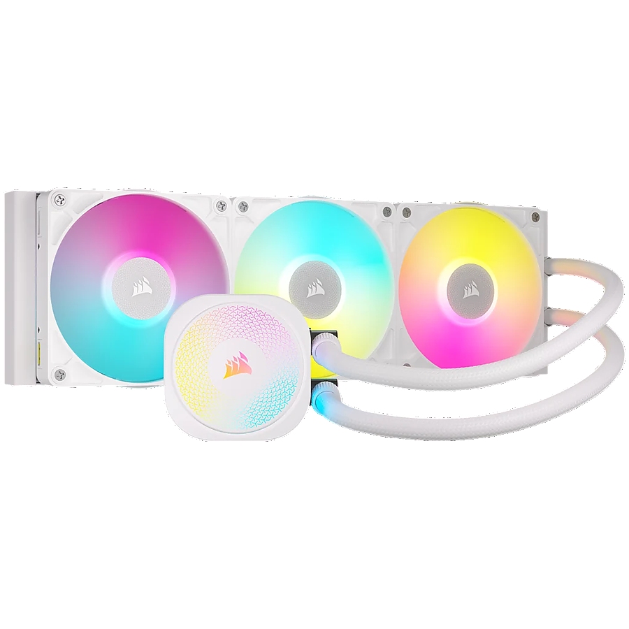 CORSAIR iCUE LINK TITAN 360 RX RGB White AIO, 360mm Radiator, Liquid CPU Cooler