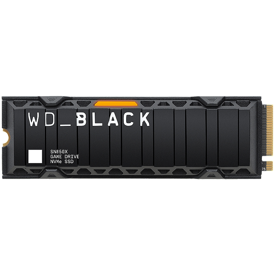 SSD WD Black SN850X HeatSink 1TB M.2 2280 PCIe Gen4 x4 NVMe, Read/Write: 7300/6300 MBps, IOPS 800K/1100K, TBW: 600