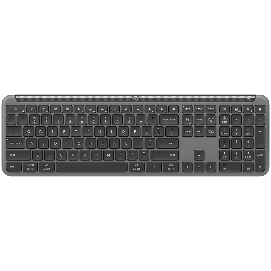 LOGITECH SIGNATURE SLIM WIRELESS KEYBOARD K950 - GRAPHITE - US INT'L - 2.4GHZ/BT - INTNL-973