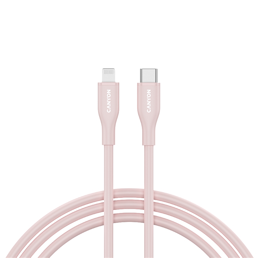 CANYON cable CLNM60 C-L 60W MFI 1m Silicon Pink