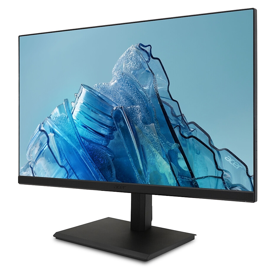 Acer Vero B277Ebmiprxv, 27" IPS LED ZeroFrame, FHD (1920x1080), FreeSync 100Hz, 4ms (GTG), 100M:1, 250nits, 99% sRGB, HDMI, VGA, DP, Speakers, Audio in/out, Flicker-Less, BlueLightShield, Hgt. Adj, Swivel, Pivot, Energy Star, EPEAT Silver, Black