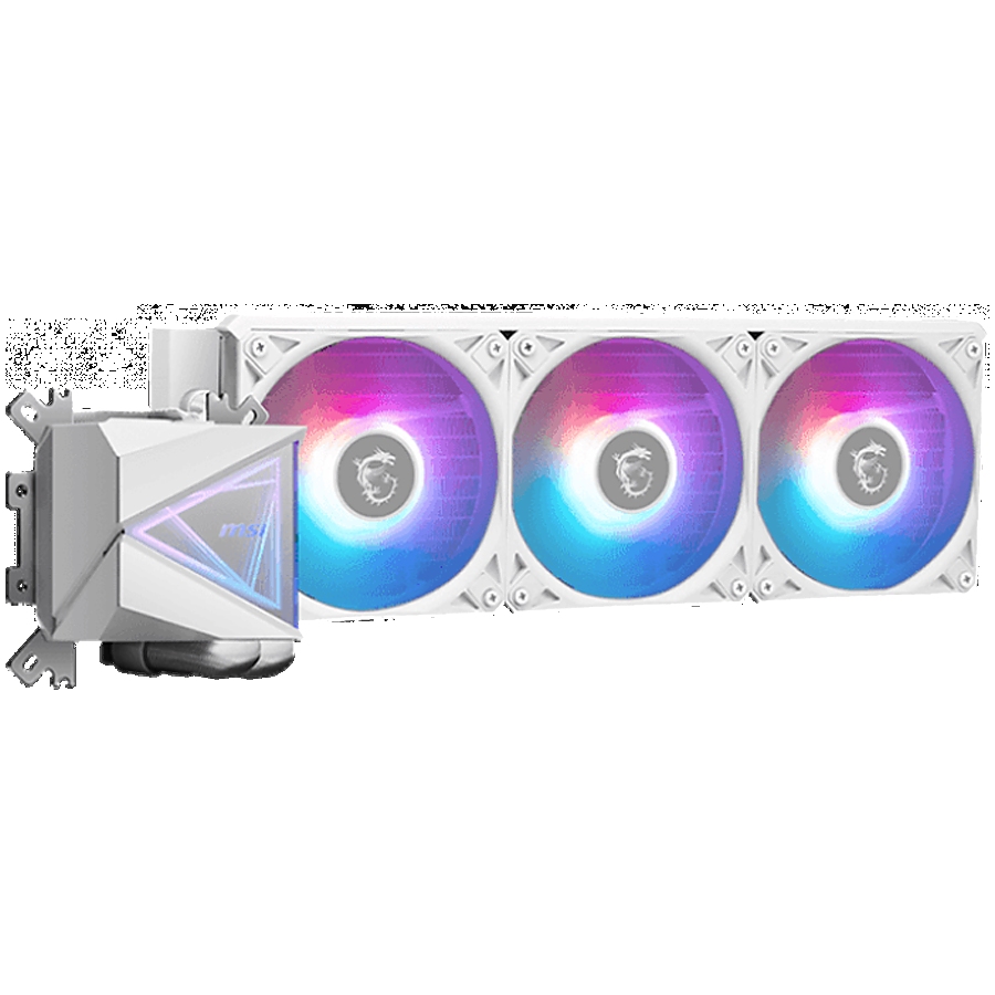 MSI MAG CORELIQUID I360 WHITE, 3x 120mm ARGB Fans, Aluminium Radiator, Loop Dynamic Bearing, Intel LGA 1150/1151/1155/1156/1200/1700/1851, AMD AM5/AM4, 3Y Warranty