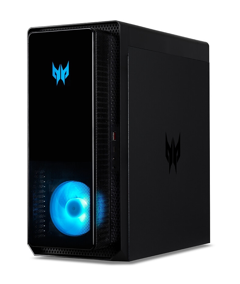 Acer Predator PO3-655, Intel Core i5-14400F(up to 4.70GHz, 20MB), 32GB DDR5 5600MHz (2*16GB ), 1024GB SSD, NVIDIA GeForce RTX 4060 Ti 8GB GDDR6, 1*USB  3.2 Gen 2, 4*USB 2.0, 1*USB 3,2 Gen2x2, Type-C, Audio jacks, WLAN 6E,AX & BT6E, 500W, No OS