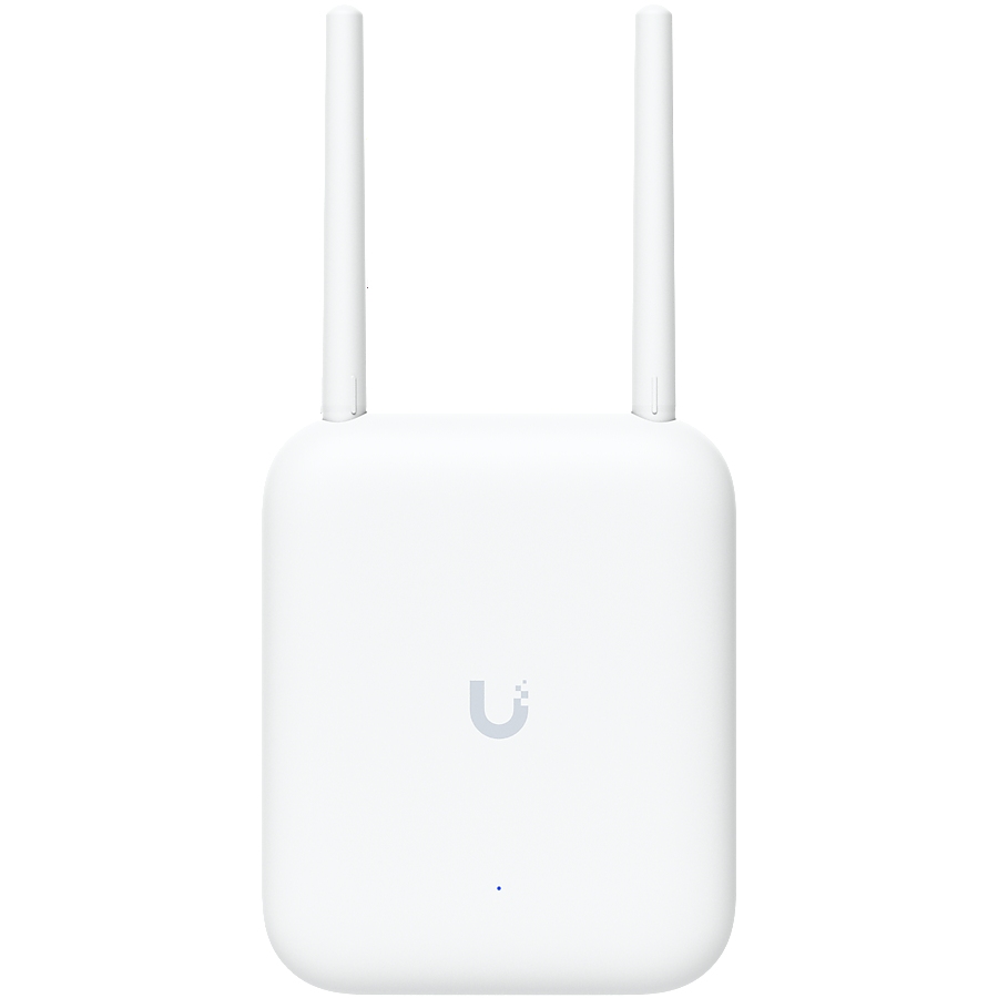 Ubiquiti U7-Outdoor All-weather WiFi 7 AP with 4 spatial streams, an integrated directional super antenna, and versatile mounting options