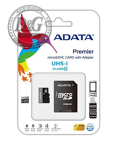 64G SDMI+ADAP UHS-I CL10 ADATA