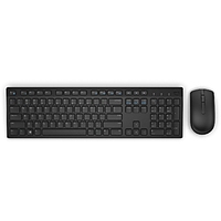 Dell Wireless Keyboard and Mouse-KM636 - US International (QWERTY) - Black