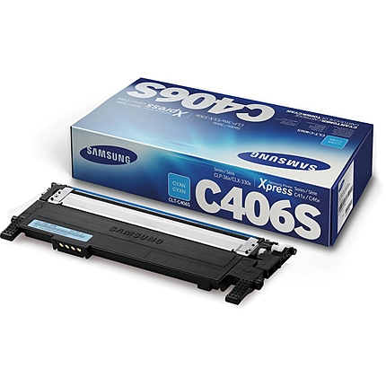 Samsung CLT-C406S Cyan Toner Cartridge