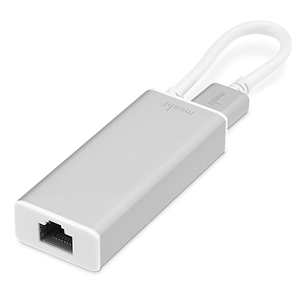 Moshi USB-C to Gigabit Ethernet Adapter - Silver