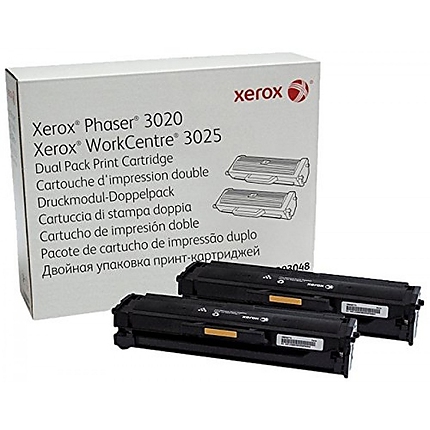 Xerox Phaser 3020 / WorkCentre 3025 Dual Pack Print Cartridge