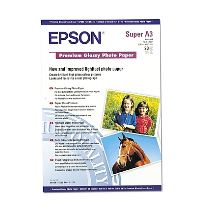 Epson Premium Glossy Photo Paper, DIN A3+, 255g/m2, 20 Blatt