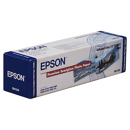 Epson Premium Semigloss Photo Paper Roll, Paper Roll (w: 329), 250g/m2