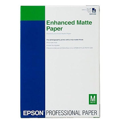 Epson Enhanced Matte Paper, DIN A2, 192 g/m2, 50 Blatt