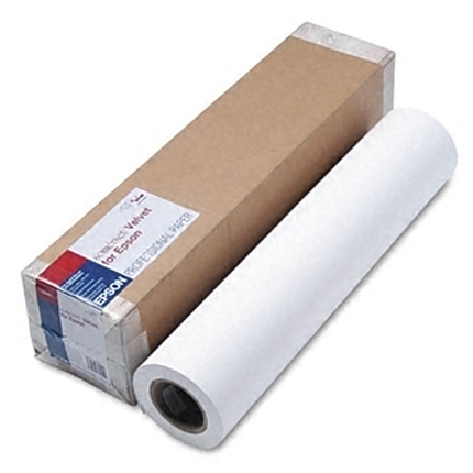 Epson Somerset Velvet Fine Art Paper Roll, 24" x 15 m, 255g/m2