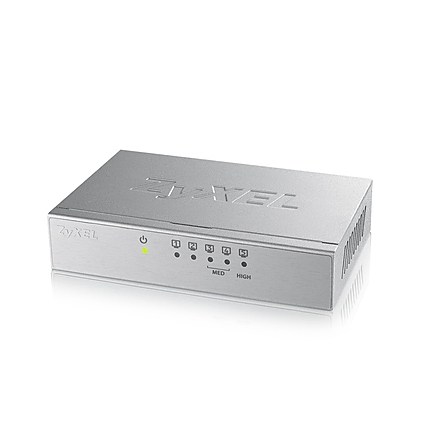 ZyXEL GS-105B v3, 5-port 10/100/1000Mbps Gigabit Ethernet switch, desktop, metal housing