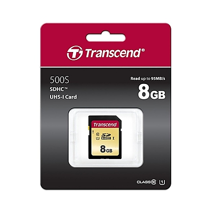 Transcend 8GB SD Card UHS-I U1, MLC