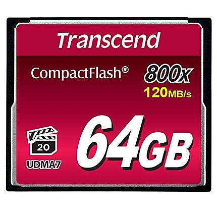 Transcend 64GB CF Card (800x)