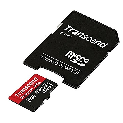 Transcend 16GB micro SDHC UHS-I Premium (with adapter, Class 10)