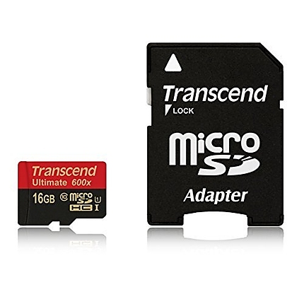 Transcend 16GB micro SDHC UHS-I Ultimate (with adapter, Class 10)