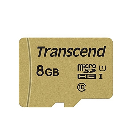 Transcend 8GB micro SD UHS-I U3 (with adapter), MLC