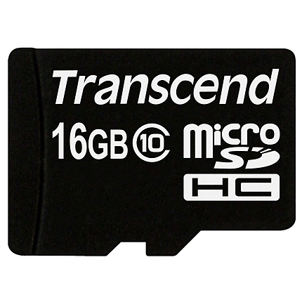 Transcend 16GB micro SDHC (No Box & Adapter, Class 10)