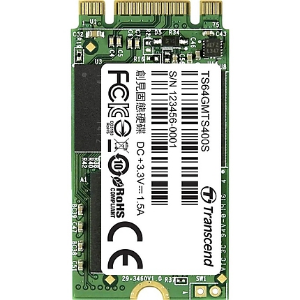 Transcend 64GB, M.2 2242 SSD 400S, SATA, MLC