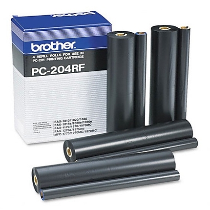 Brother PC-204RF 4 Refills for FAX-1010/20/30, FAX-1010Plus/1030Plus, FAX-1010e/1030e, MFC-1025 series