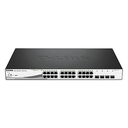 D-Link 24 PoE 10/100/1000 Base-T port with 4 x 1000Base-T /SFP ports