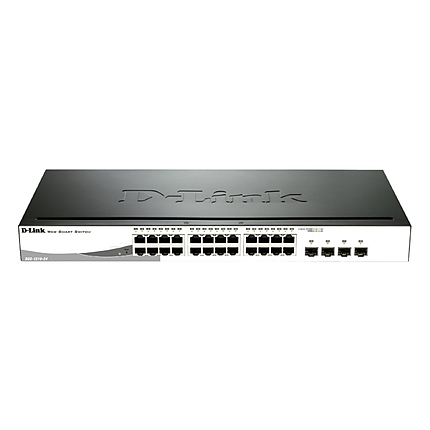 D-Link 24-port 10/100/1000 Gigabit Smart Switch + 4 SFP