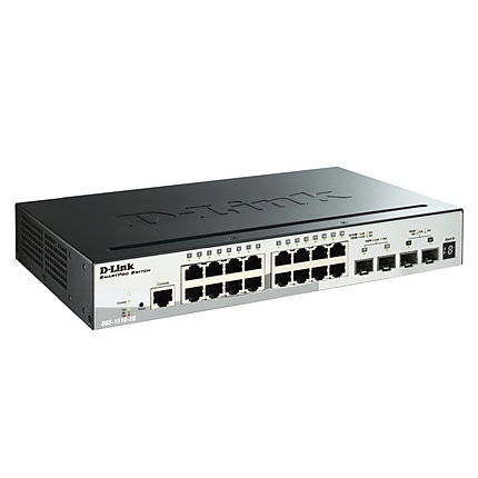 D-Link 20-Port Gigabit Stackable SmartPro Switch including 2 SFP ports and 2 x 10G SFP+ ports