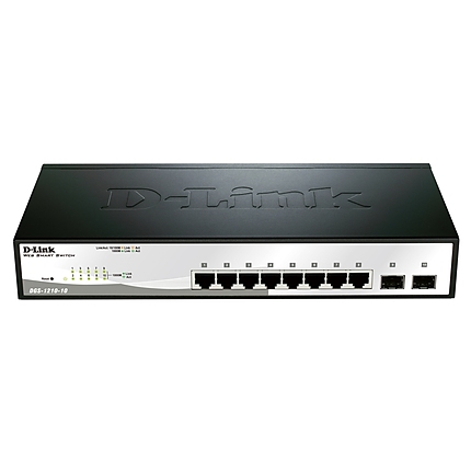 D-Link 10-Port Gigabit Smart Switch with 2 SFP ports