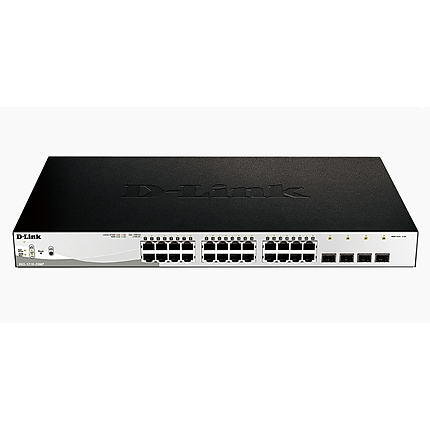 D-Link 28-Port Gigabit PoE+ Smart Switch including 4 SFP Ports