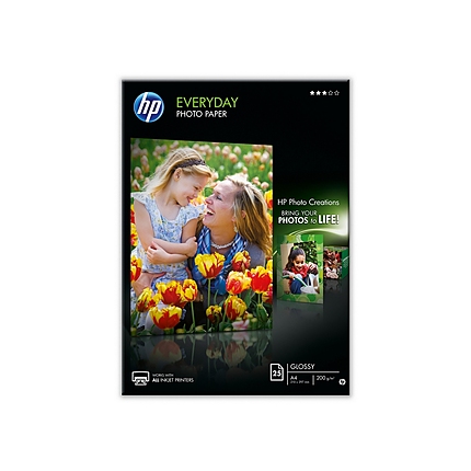 HP Everyday Glossy Photo Paper-25 sht/A4/210 x 297 mm