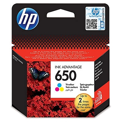 HP 650 Tri-color Ink Cartridge