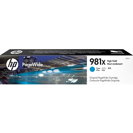 HP 981X High Yield Cyan Original PageWide Cartridge