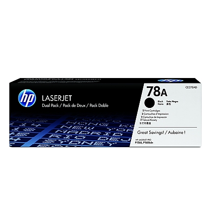 HP 78A Black Dual Pack LaserJet Toner Cartridges