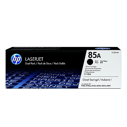 HP 85A Black Dual Pack LaserJet Toner Cartridges