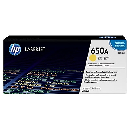 HP 650A Yellow LaserJet Toner Cartridge