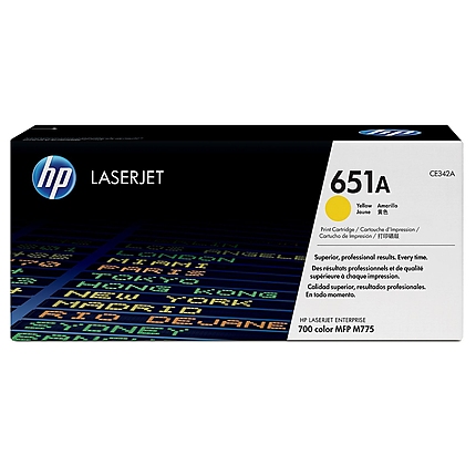 HP 651A Yellow LaserJet Toner Cartridge